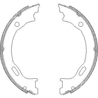 Колодки тормозные стояночного тормоза REMSA 4707.01