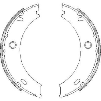 Колодки тормозные стояночного тормоза REMSA 4714.01