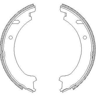 Колодки тормозные стояночного тормоза REMSA 4721.00
