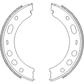 Колодки тормозные стояночного тормоза REMSA 4724.00