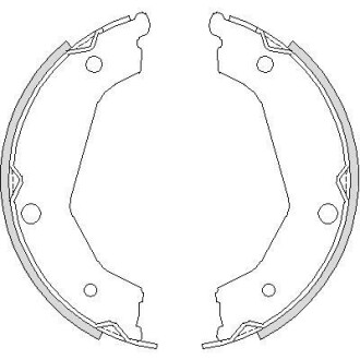 Колодки тормозные стояночного тормоза REMSA 4732.00