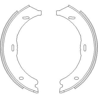 Колодки тормозные стояночного тормоза REMSA 4745.00