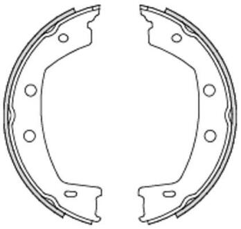 Колодки тормозные стояночного тормоза REMSA 4755.00