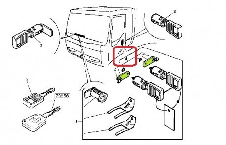 Тяга замочка дверного RVI Premium RENAULT 5001834848 (фото 1)