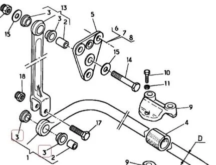 Втулка стабилизатора переднего RENAULT 50 10 294 991
