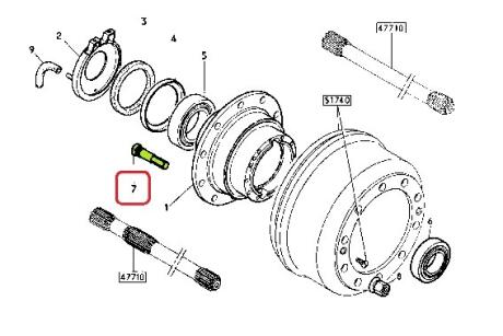 Болт крепления колеса RENAULT 50 10 439 317