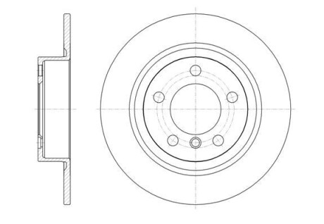 Тормозной диск задний невентилируемый ROADHOUSE 6161900