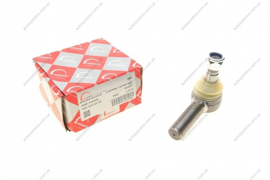 Наконечник тяги рульової (R) MB 609 (d=24mm) Rotweiss RW33058 (фото 1)