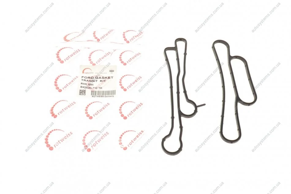 Прокладка радіатора масляного Ford Transit 2.2-2.4TDCi 06- (к-кт) Rotweiss RWS1805 (фото 1)