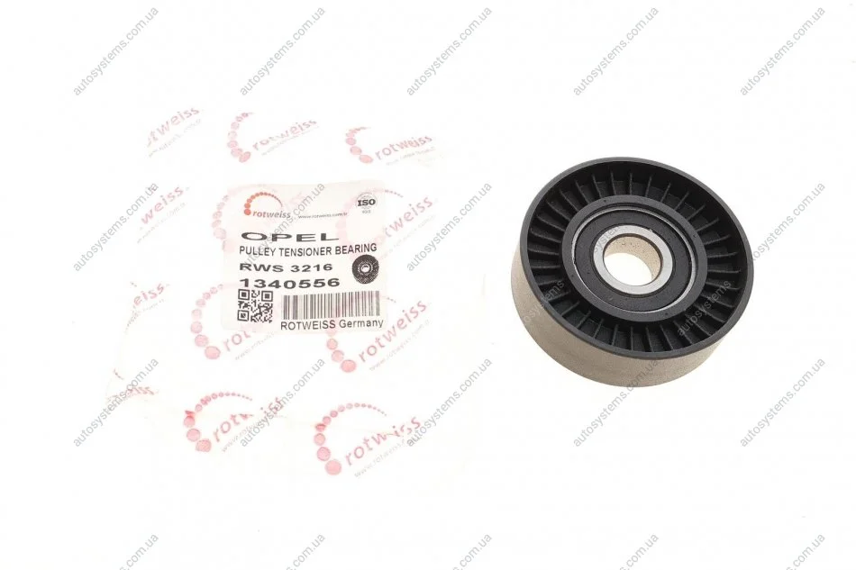 Ролик генератора Opel Astra G/Corsa C 1.2i 16V 98- (натяжний) Rotweiss RWS3216 (фото 1)