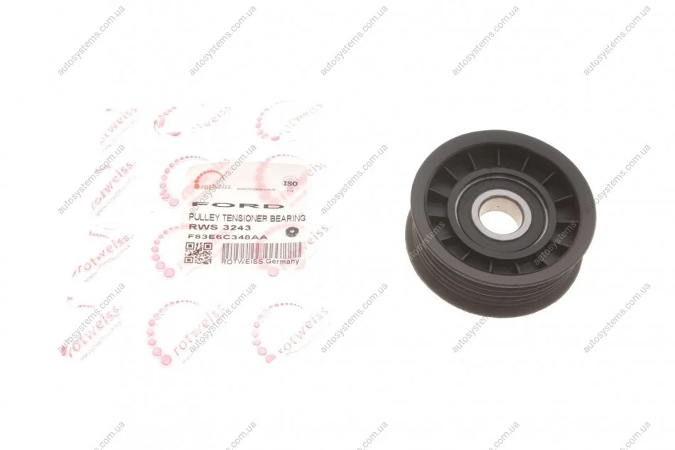 Ролик генератора Ford Transit Connect 1.8 16V 02-13 (паразитний) Rotweiss RWS3243 (фото 1)