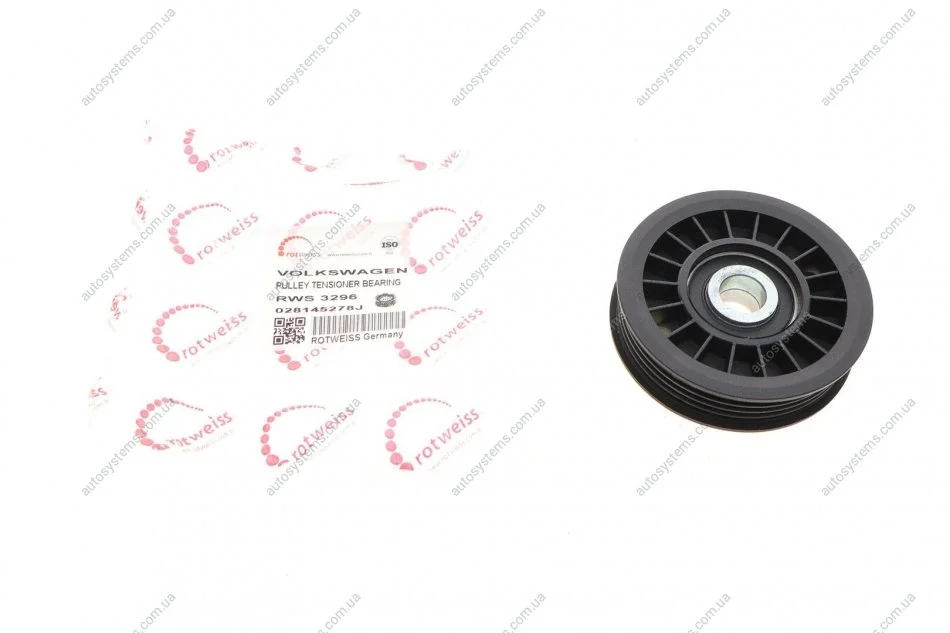 Ролик генератора Audi A4/A6/VW Passat 1.9TDI 95- (натяжний) Rotweiss RWS3296 (фото 1)