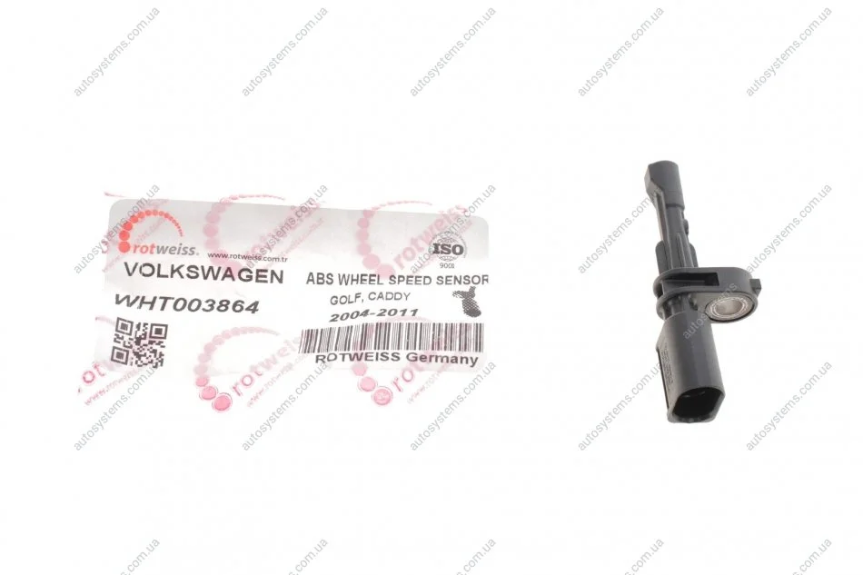 Датчик ABS (задній) Audi A3/Man TGE/Seat Leon/Skoda Octavia/SuperB/VW Caddy III- IV/Crafter 04- (всередині OE VAG) Rotweiss WHT003864 (фото 1)