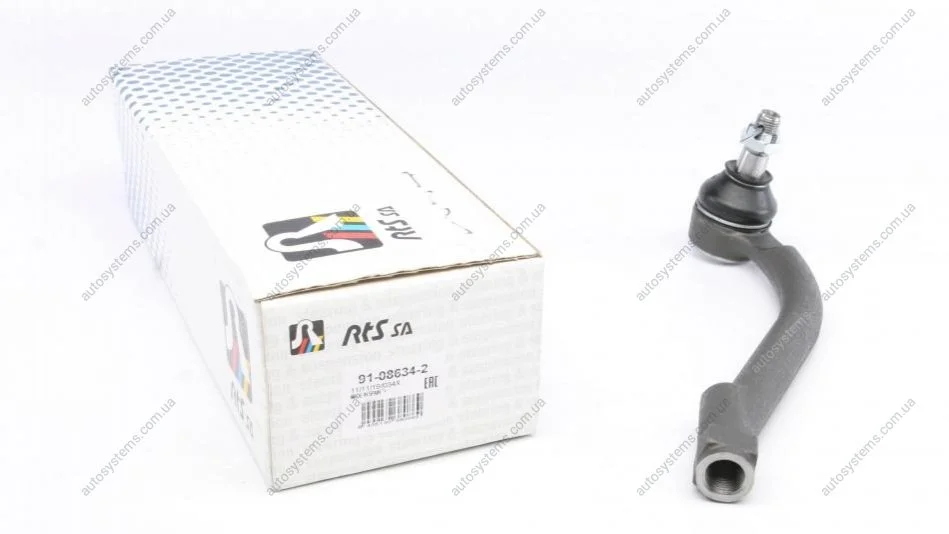 Наконечник тяги рульової (L) Hyundai Santa Fe I/II 03-12/ix55 08-/Kia Sorento II 09- RTS 91-08634-2 (фото 1)
