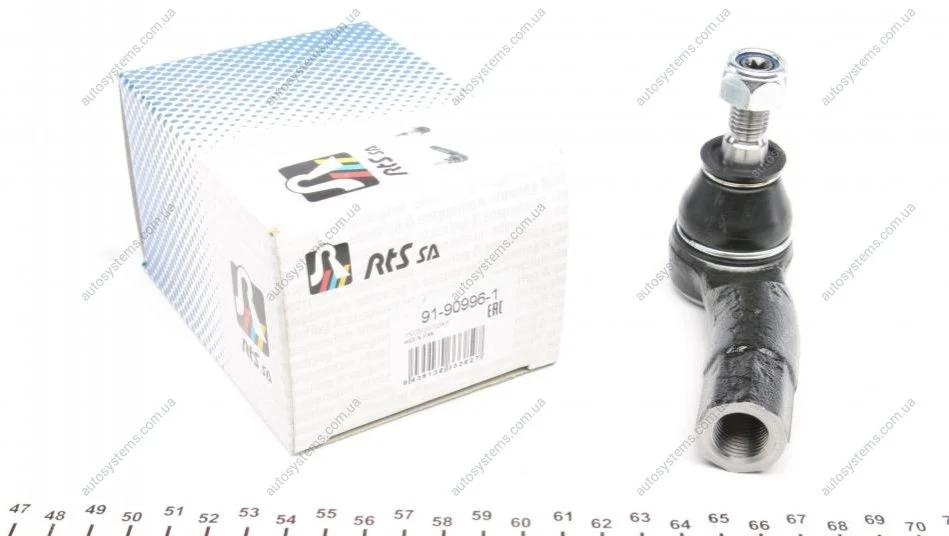 Наконечник тяги рульової (R) Skoda Octavia II 04-13/SuperB/Yeti 09-17/VW Caddy III/Passat/Touran 04- RTS 91-90996-1 (фото 1)