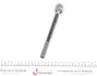 Тяга рульова Renault Megane I 96-03/Scenic I 99-03 (L=292mm) RTS 92-90445 (фото 2)