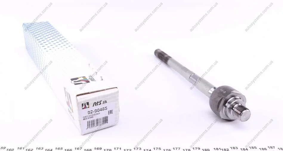 Тяга рульова Renault Clio IV/Captur I/Zoe 12- (L=231.5mm) RTS 92-90485 (фото 1)