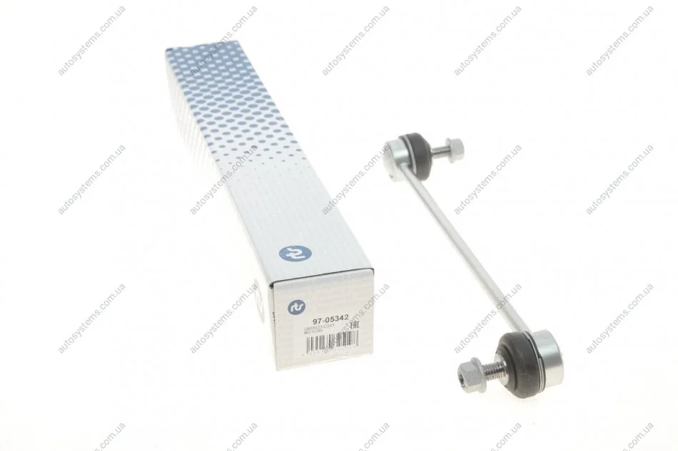 Тяга стабілізатора (переднього) Skoda Fabia 99-/Roomster 06-15/Rapid 12-/VW Polo 01-/Seat Ibiza 02- RTS 97-05342 (фото 1)