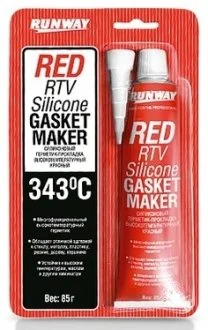 Герметик силіконовий червоний 85G 343C RUNWAY RW8500