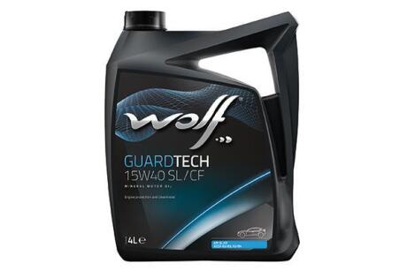 Моторное масло Wolf GuardTech 15W-40, 4л S-Oil 8300219