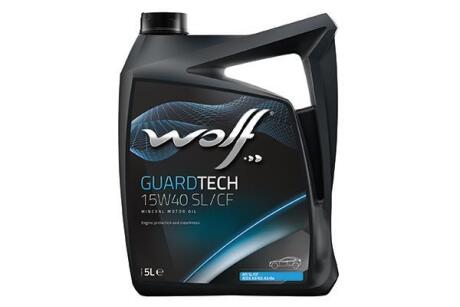 Моторное масло Wolf GuardTech 15W-40, 5л S-Oil 8300318