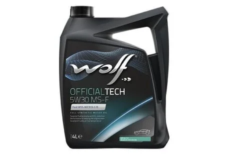 Моторное масло Wolf OfficialTech MS-F 5W-30, 4л S-Oil 8308710
