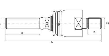 Тяга рулевая S-TR STR-11A108