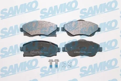Тормозные колодки дисковые, комплект SAMKO 5SP1004
