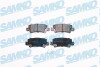 Тормозные колодки дисковые, комплект SAMKO 5SP1068 (фото 1)
