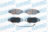 Тормозные колодки дисковые, комплект SAMKO 5SP1106 (фото 1)