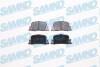 Тормозные колодки дисковые, комплект SAMKO 5SP1112 (фото 1)