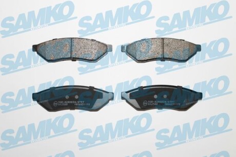 Тормозные колодки дисковые, комплект SAMKO 5SP1198