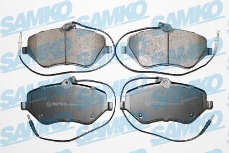 Тормозные колодки дисковые, комплект SAMKO 5SP1202