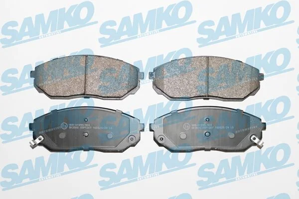 Тормозные колодки дисковые, комплект SAMKO 5SP1207 (фото 1)