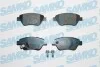 Тормозные колодки дисковые, комплект SAMKO 5SP1247 (фото 1)
