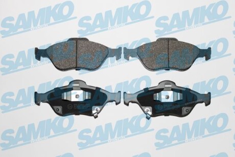 Тормозные колодки дисковые, комплект SAMKO 5SP1283