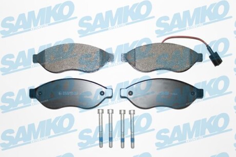 Тормозные колодки дисковые, комплект SAMKO 5SP1287