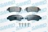 Тормозные колодки дисковые, комплект SAMKO 5SP1289 (фото 1)