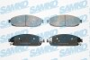 Тормозные колодки дисковые, комплект SAMKO 5SP1403 (фото 1)