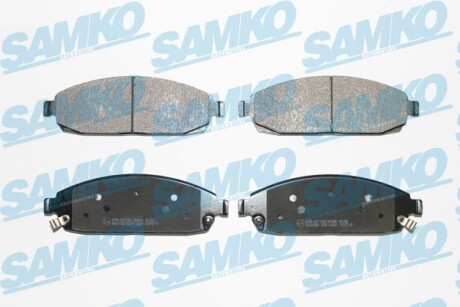 Тормозные колодки дисковые, комплект SAMKO 5SP1403