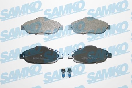 Тормозные колодки дисковые, комплект SAMKO 5SP1471