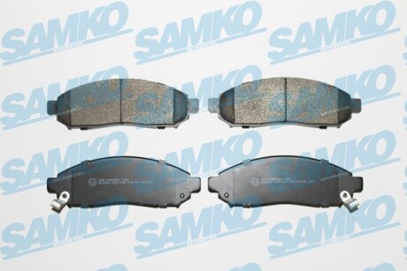 Тормозные колодки дисковые, комплект SAMKO 5SP1495