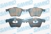 Тормозные колодки дисковые, комплект SAMKO 5SP1507 (фото 1)