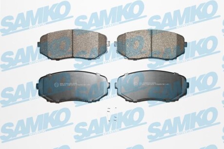 Тормозные колодки дисковые, комплект SAMKO 5SP1573