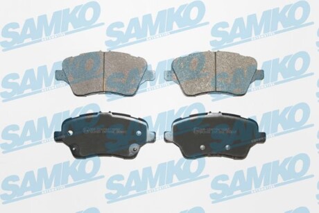 Тормозные колодки дисковые, комплект SAMKO 5SP1856