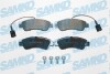 Тормозные колодки дисковые, комплект SAMKO 5SP1902 (фото 1)