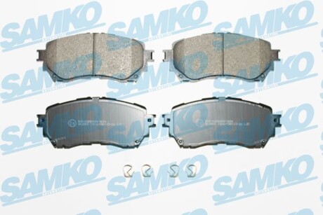 Тормозные колодки дисковые, комплект SAMKO 5SP1916