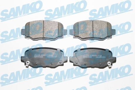 Тормозные колодки дисковые, комплект SAMKO 5SP1955