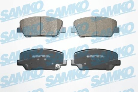 Тормозные колодки дисковые, комплект SAMKO 5SP1960