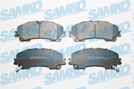 Тормозные колодки дисковые, комплект SAMKO 5SP2012